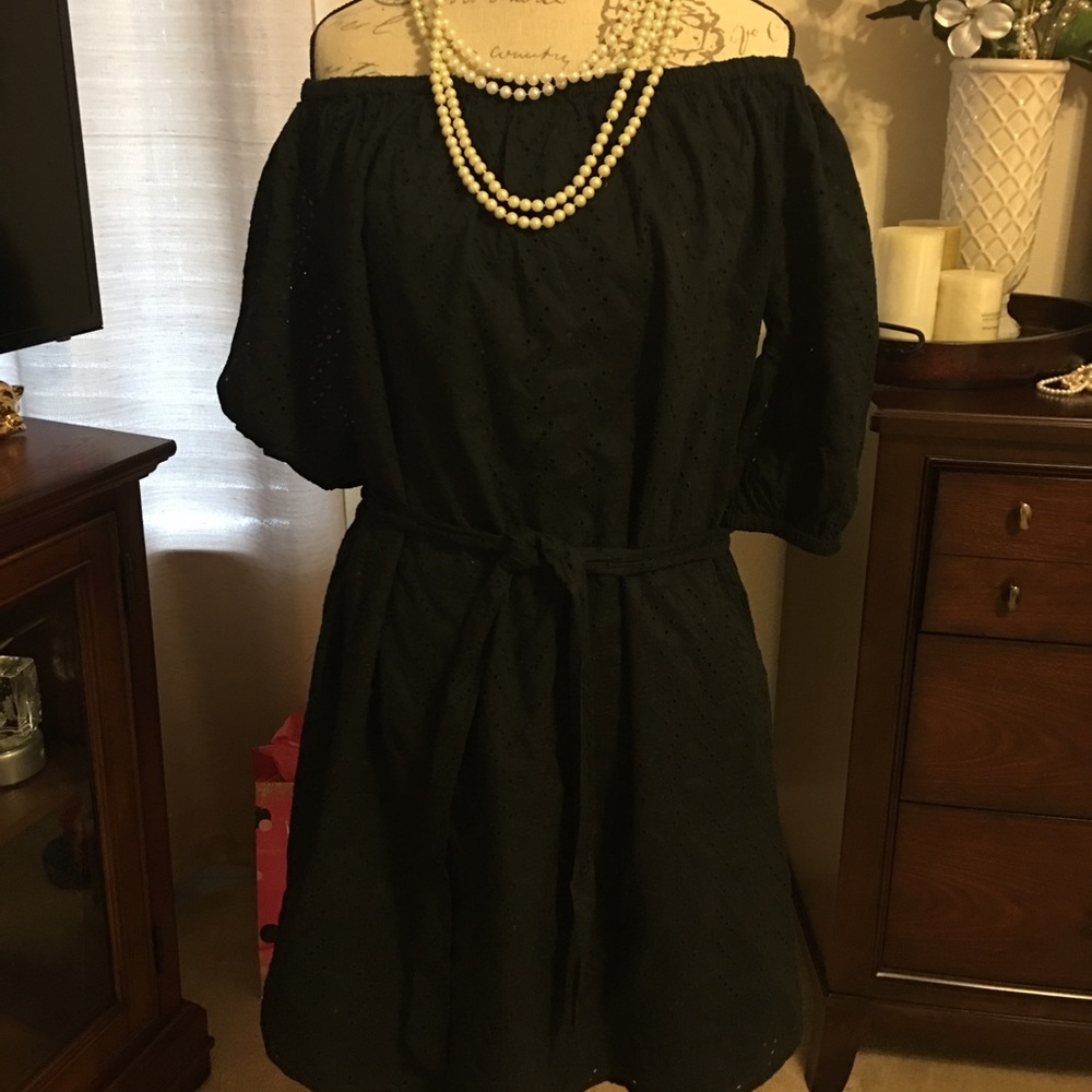Gap black dress.